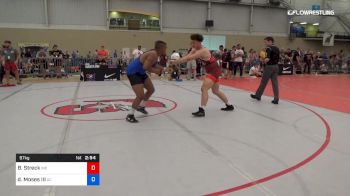 97 kg Round Of 32 - Brandon Streck, Indiana vs Donald Moses III, Adrian College