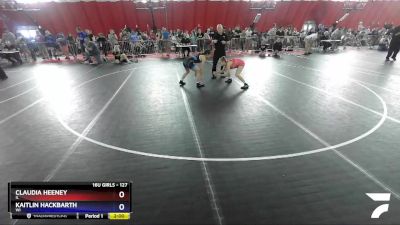 127 lbs Quarterfinal - Claudia Heeney, IL vs Kaitlin Hackbarth, WI