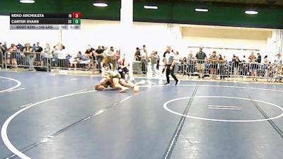 145 lbs Quarterfinal - Neko Archuleta, IN vs Carter Evans, SC