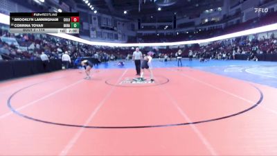 114 lbs Champ. Round 1 - Corrina Tovar, Borah vs Brooklyn Lanningham, Columbia