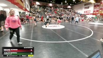 155 lbs Quarterfinal - Kaelyn Ronnau, Cheyenne East vs Brooke Schwab, Star Valley