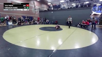 73 lbs Cons. Round 3 - Ella Thayn, Challis Blackheart Wrestling Club vs Brooklyn Young, Small Town Grims