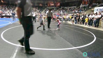 43 lbs Final - Blakelee Lewis, Weatherford Youth Wrestling vs Stella McCarther, Clinton Youth Wrestling