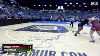 190 lbs Quarterfinal - Druzzla Johnson, Wichita-West vs Morgan Miller, Blue Valley Southwest