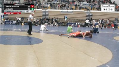 157 lbs Round Of 16 - Landon Desselle, Ohio State vs Joe Clark, Edinboro