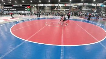 100 lbs Quarterfinal - Dallas Barrick, Heartland Wrestling Academy vs Cole Scott, Custer