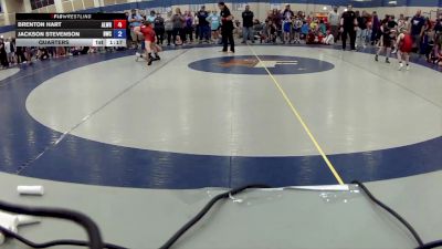 12U Boys FS - 92 lbs Quarters - Brenton Hart, Alphas Wrestling vs Jackson Stevenson, Braves Wrestling Club