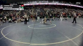 2A 113 lbs Cons. Round 2 - Bryson Davis, Rutherfordton-Spindale Central High School vs Stephen Cross, Trinity