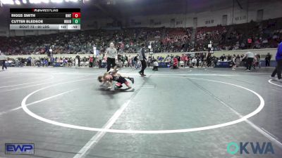 60 lbs Consi Of 8 #1 - Riggs Smith, Hinton Takedown Club vs Cutter Bledsoe, Woodland Wrestling Club