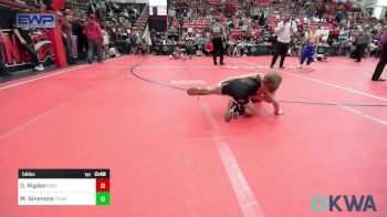 58 lbs Round Of 16 - Dawson Rigdon, Piedmont vs Marcus Simmons, Team Guthrie Wrestling