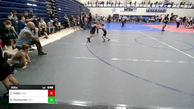 60 lbs Consi Of 8 #1 - Zachary Nikel, Rogers Iron Wrestling vs Buck Buchanan, Bentonville Wrestling Club