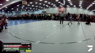 62 lbs Cons. Round 2 - Finnegan C Muhler, King George Youth Wrestling vs Calvin Hollingsworth, Poquoson Athletic Association