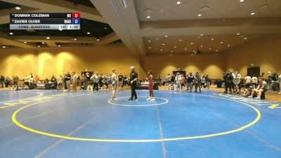 106 lbs Cons. Quarters - Dominik Coleman, M2 vs Zavier Olver, Mat Assassins