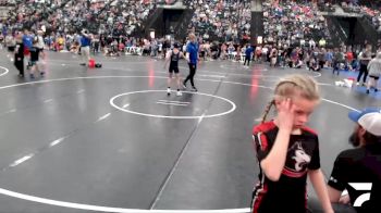 85-92 lbs Quarterfinal - Caden Trollope, Bertrand vs Owen Launer, Kearney Matcats