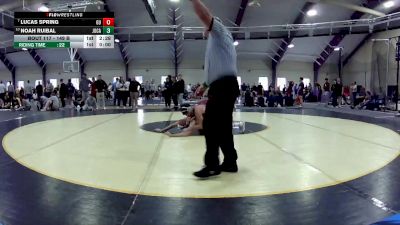 149 B Champ. Round 2 - Lucas Spring, Gannon University vs Noah Ruibal, John Carroll