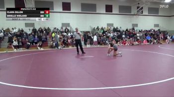 102-111 lbs 1st Place Match - Clara Dillon, Grinnell Girls vs Brielle Wieland, Independence Girls