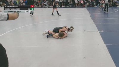 96 lbs Champ. Rd Of 64 - Slade Webster vs Kaden Williamson, Sebolt Wrestling Academy