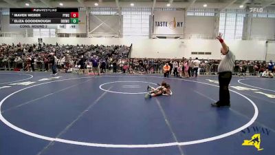 52 lbs Cons. Round 2 - Eliza Goodenough, Divas Of Destruction Wrestling Club vs Maven Weber, Phoenix Youth Wrestling Club