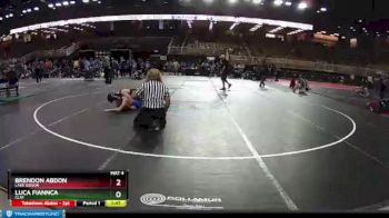 160 lbs Champ. Round 2 - Luca Fiannca, Clay vs Brendon Abdon, Lake Gibson