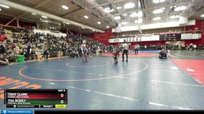 159 lbs Champ. Round 2 - Toa Bodily, Foothill High School vs Tony Clark, Albany High School