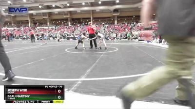 70 lbs Quarterfinal - Joseph Wise, Salina vs Beau Martiny, Turner