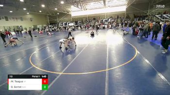 113 lbs Cons. Semi - Mikael Teague, 208 Spartans vs Dominic Gortat, Stallions Wrestling Club