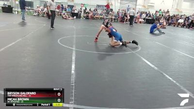 96 lbs Round 3 (4 Team) - Micah Brown, 84 Athletes vs Bryson Galofaro, The Wrestling Mill