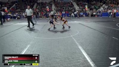 67 lbs Cons. Round 2 - Weldon Todd, Piper vs Mason Pruitt, Girard