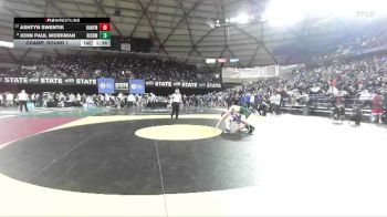 Boys 4A 190 lbs Champ. Round 1 - Ashtyn Swentik, Hanford vs John Paul Workman, Richland