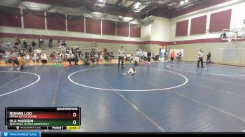 46 lbs Quarterfinal - Roman Loo, Empire Battle School vs Ole Madsen, Bear River Jr High Wrestling C
