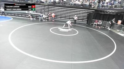 6A 106 lbs Cons. Round 1 - Grady Swalberg, Layton vs Colton Larsen, Weber