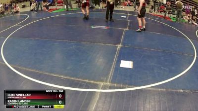 160 lbs Cons. Round 2 - Kasen Landini, Colorado Outlaws vs Luke Sinclear, Uintah Wrestling