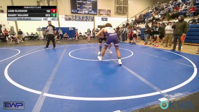 119 lbs 5th Place - Liam Slosson, Tahlequah Wrestling Club vs Randy Walker, Buck Pride Wrestling