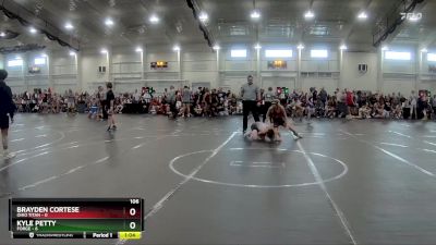 106 lbs Round 2 (6 Team) - Brayden Cortese, Ohio Titan vs Kyle Petty, FORGE