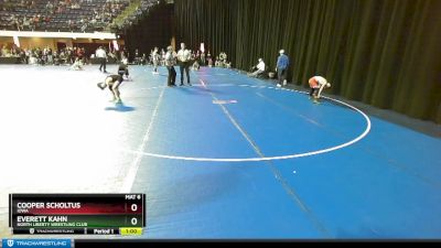 95 lbs Cons. Round 3 - Everett Kahn, North Liberty Wrestling Club vs Cooper Scholtus, Iowa