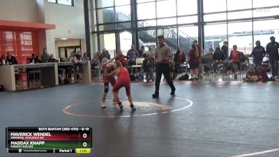 B-19 lbs Semifinal - Maddax Knapp, Marion Wolves vs Maverick Wendel, Immortal Athletics WC