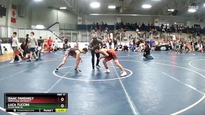 125 lbs Cons. Round 4 - Isaac Fandakly, Wrestling University vs Luca Tuccini, Allen Park HS