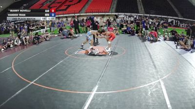 113 lbs 2nd Place Match - Manny Novelli, Alaska vs Vander Tran, Nevada