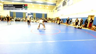 175 lbs Cons. Round 4 - Arel Francke, Calabasas vs Roberto Santos, Chino Hills WC