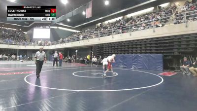 100 lbs Quarterfinal - Cole Thomas, Middle River vs Owen Koch, Lenhartsville