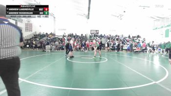 285 lbs Round Of 16 - Andrew Landreville, Woodstock Academy vs Andrew Rosekrans, Griswold/Wheeler