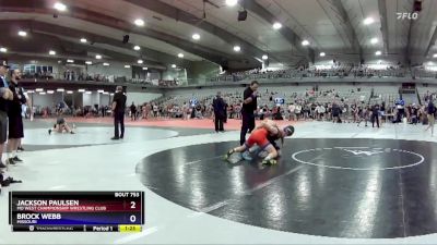 138 lbs Cons. Round 4 - Jackson Paulsen, MO West Championship Wrestling Club vs Brock Webb, Missouri