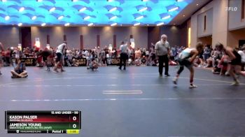 90 lbs Round 2 - Kason Palser, Ravenna Bluejays vs Jameson Young, Wentzville Wrestling Fed.(WWF)