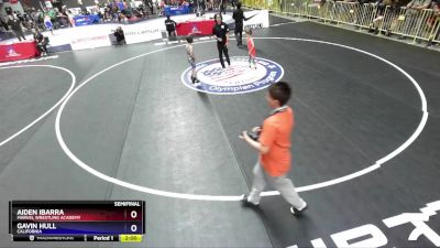 49 lbs Semifinal - Aiden Ibarra, Marvel Wrestling Academy vs Gavin Hull, California