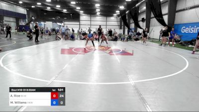 40 lbs Rr Rnd 1 - Azyah Rice, WOW vs Mia Williams, Team VA