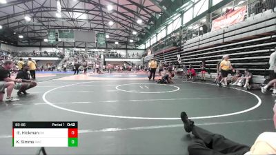 80-86 lbs Semifinal - Eden Hickman, Bulls WC vs Kingston Simms, RTL Wrestling Club