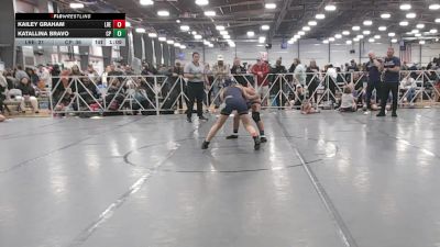 122 lbs Round 2 (10:45am Saturday) - Kailey Graham, Lady Reapers vs Katallina Bravo, Cali Pink