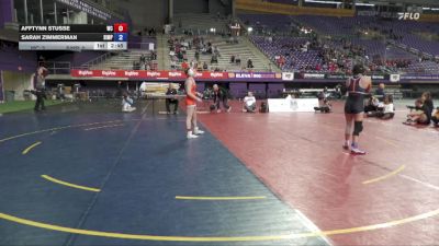 110 lbs Placement Matches (16 Team) - Afftynn Stusse, Wartburg vs Sarah Zimmerman, Simpson