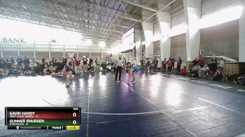 102 lbs Quarters & Wb (16 Team) - Gunner Knudsen, Utah Black vs GAVIN HANDY, West Coast Riders