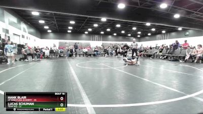 60 lbs Placement Matches (8 Team) - Hank Blair, CP Wrestling Academy vs Lucas Schuman, Team 922